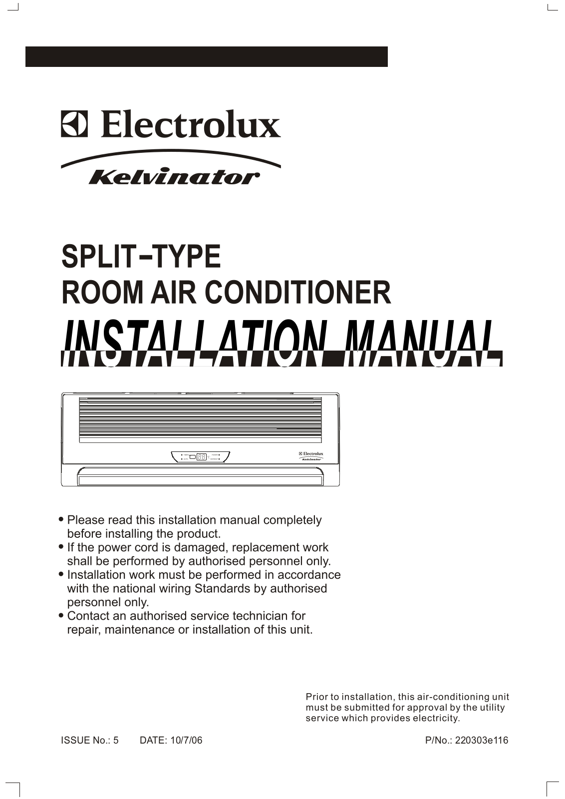 AEG GXS24HT2WE, GXS12HT2WE, GXS09HT2WE, GXS18HT2WI, GXS12HT2WI User Manual