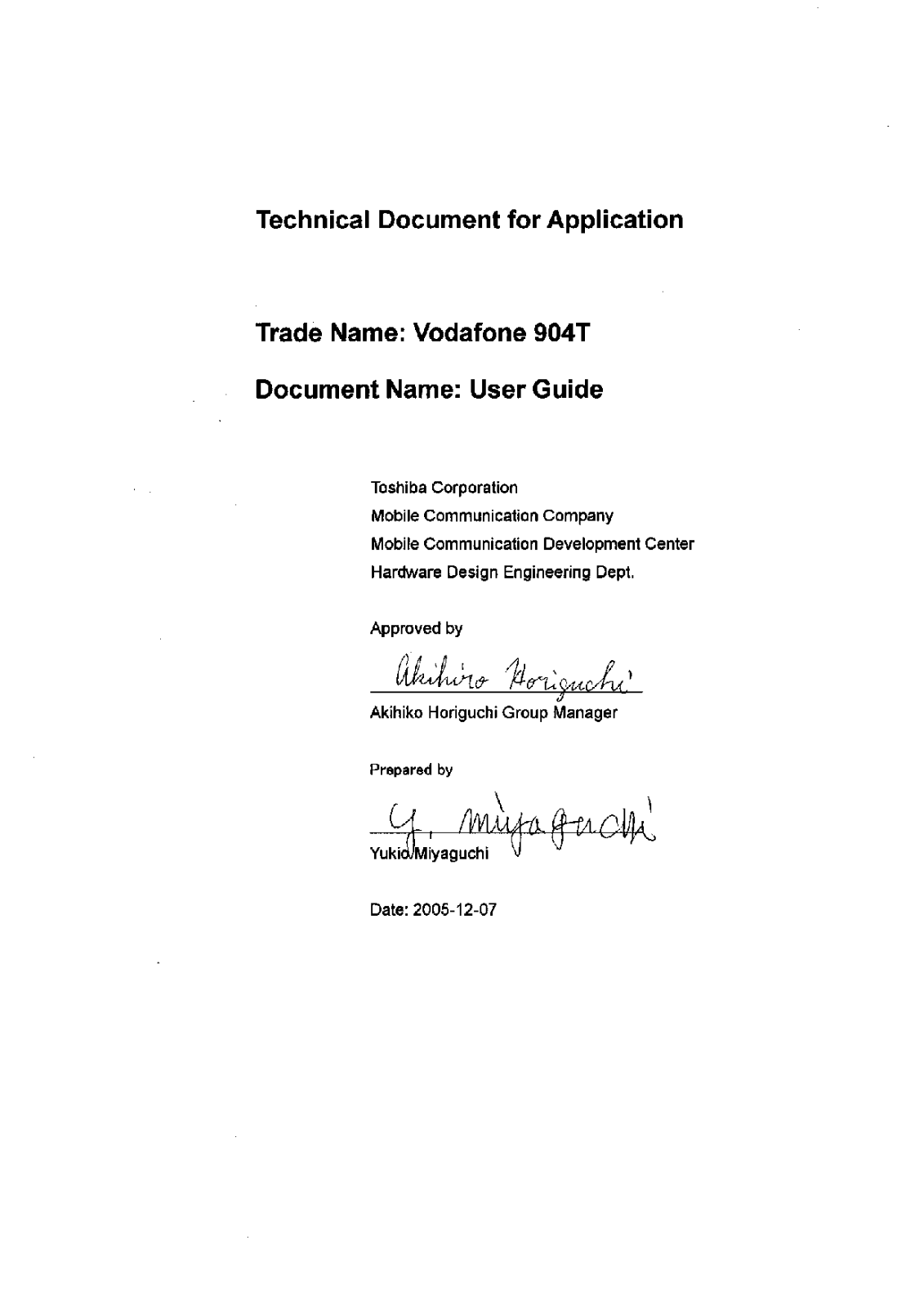 Toshiba CC4-S02 User Manual