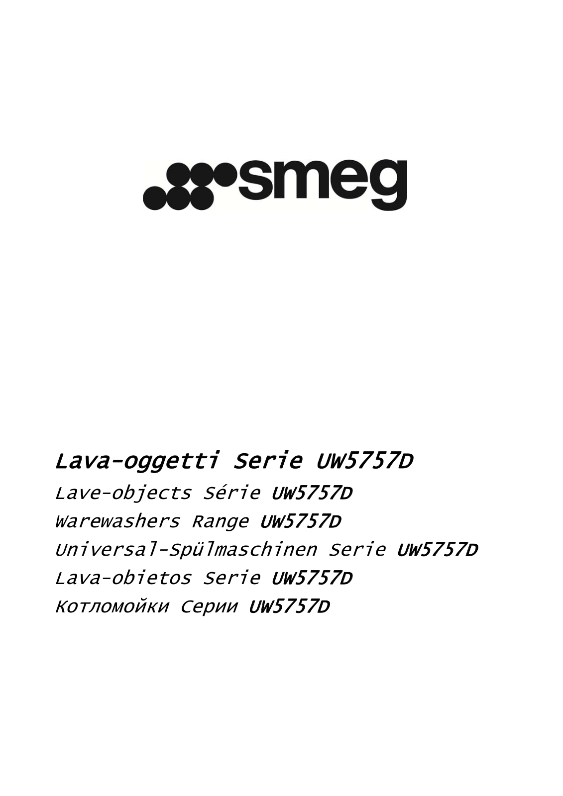 Smeg UW5757D User Manual