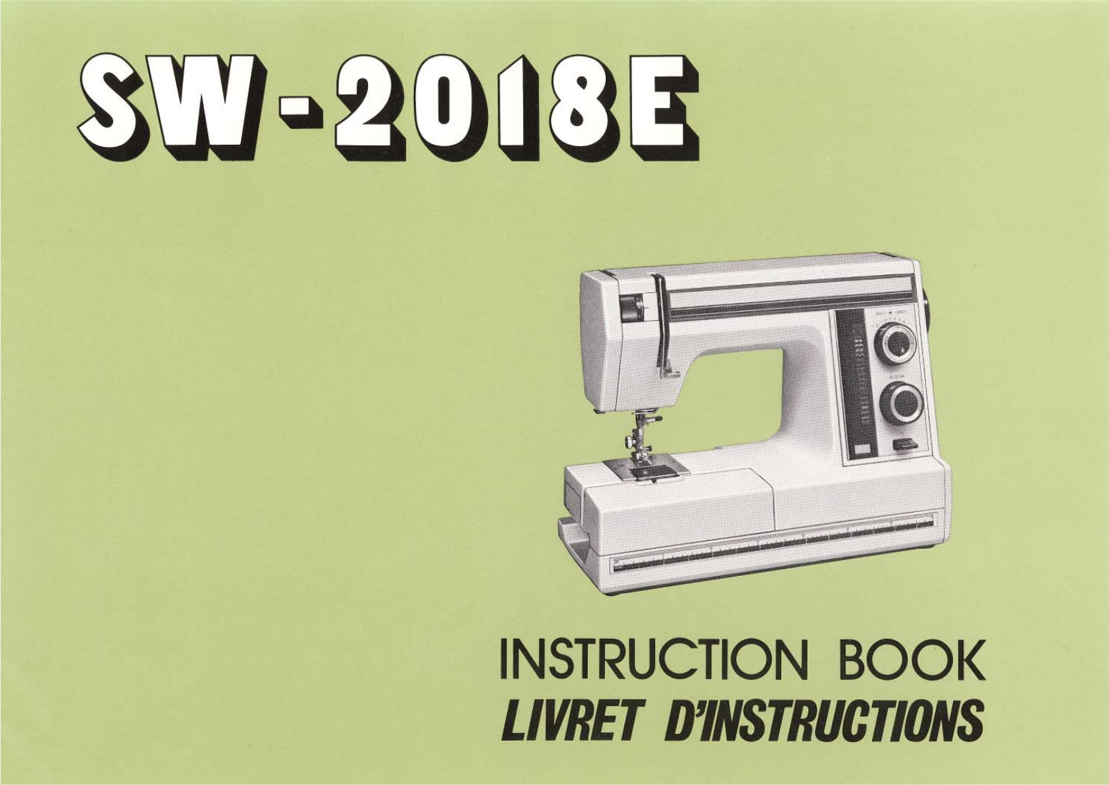 Janome SW2018E Instruction Manual