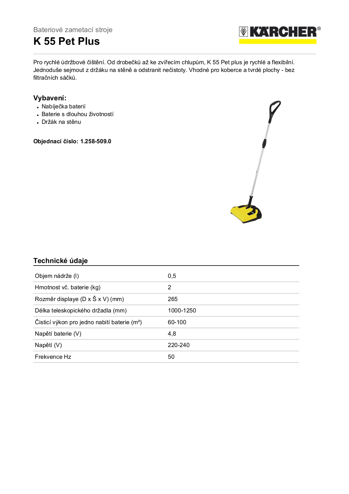 Kärcher K 55 Pet Plus User Manual