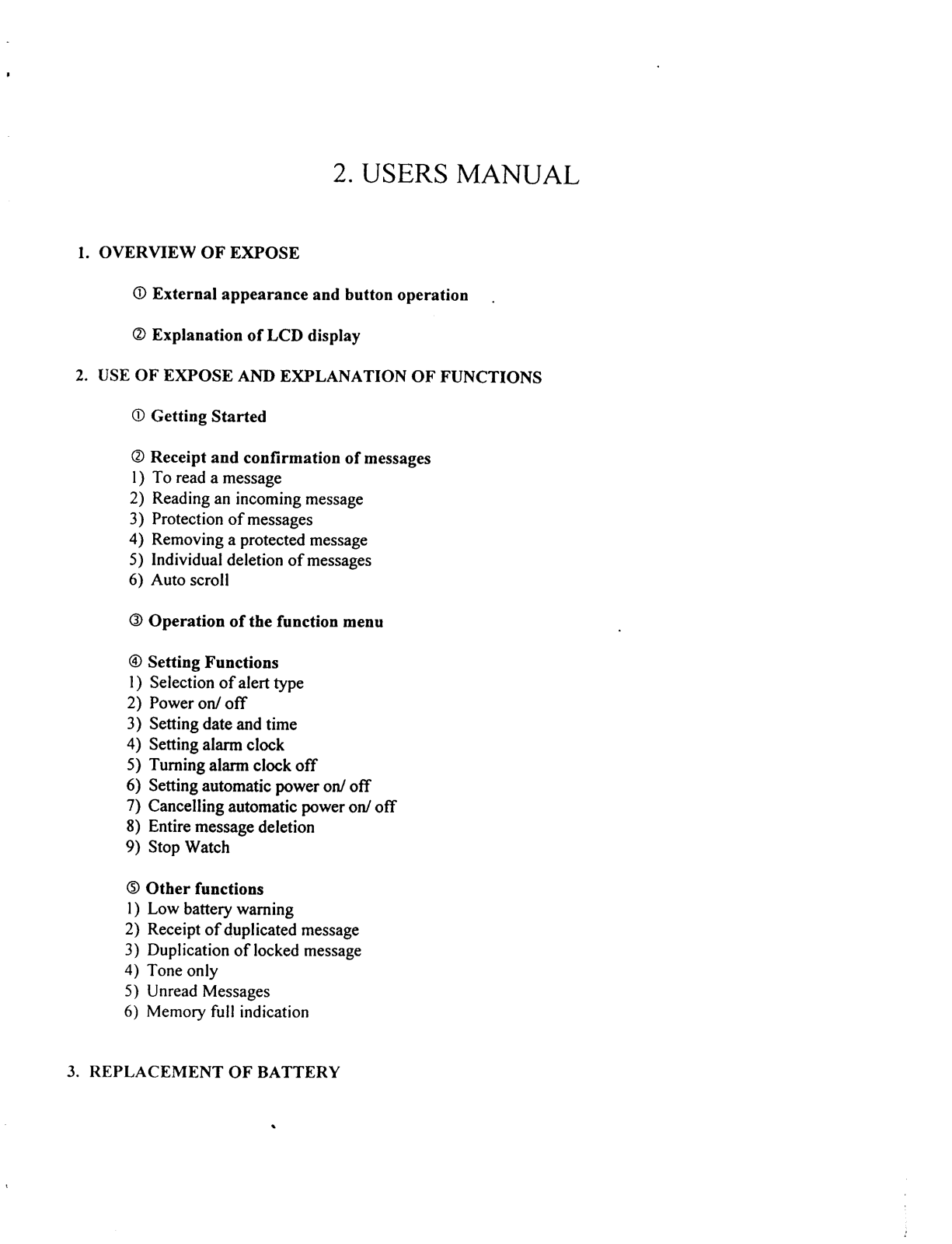 Korea Polytec KPL-150N Users manual