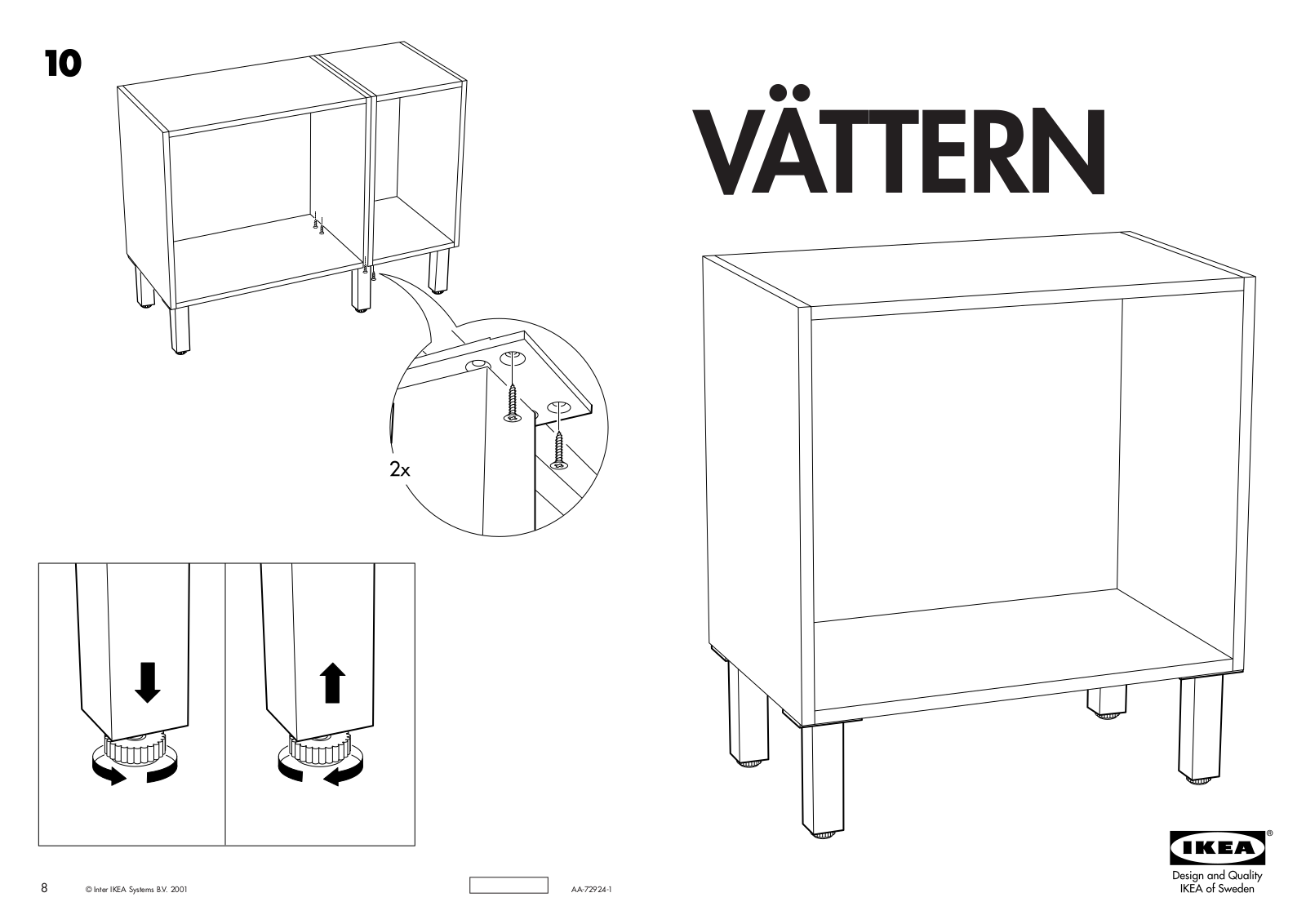 IKEA VÄTTERN LEG 6 1/4