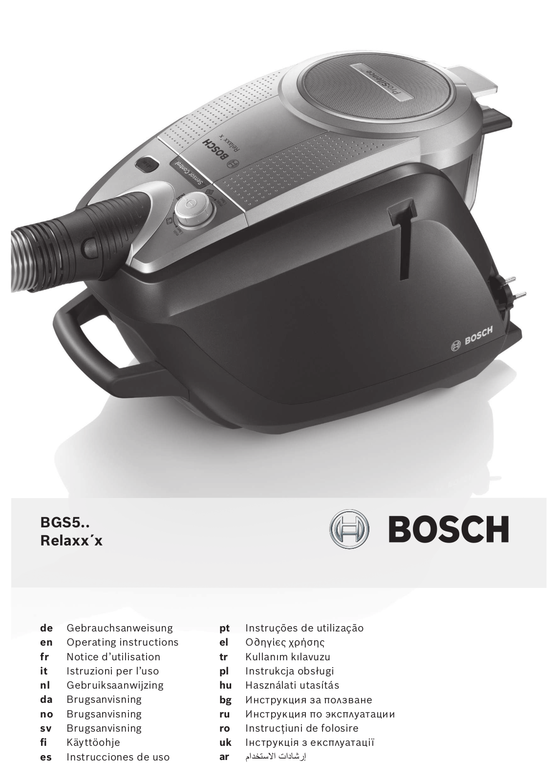 BOSCH BGS51434 User Manual