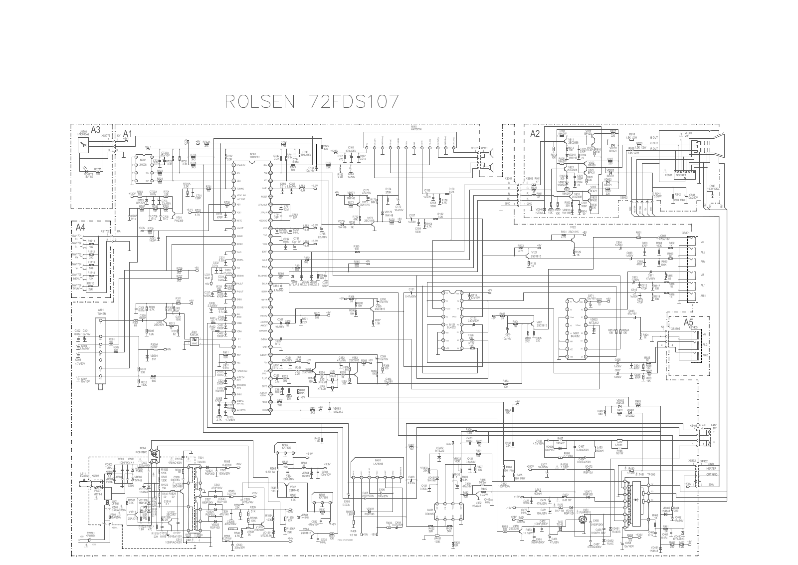 Rolsen 72FDS107 Schematics