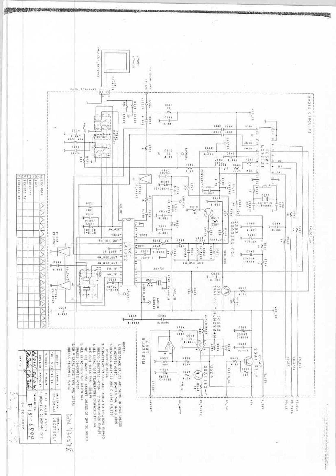 Uniden ubc278clt User Manual