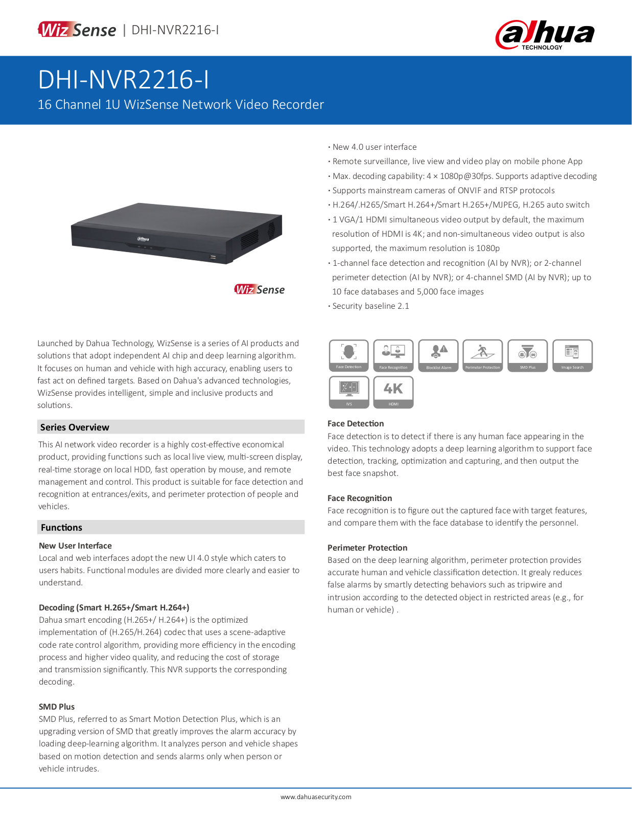 Dahua DHI-NVR2216-I User Manual