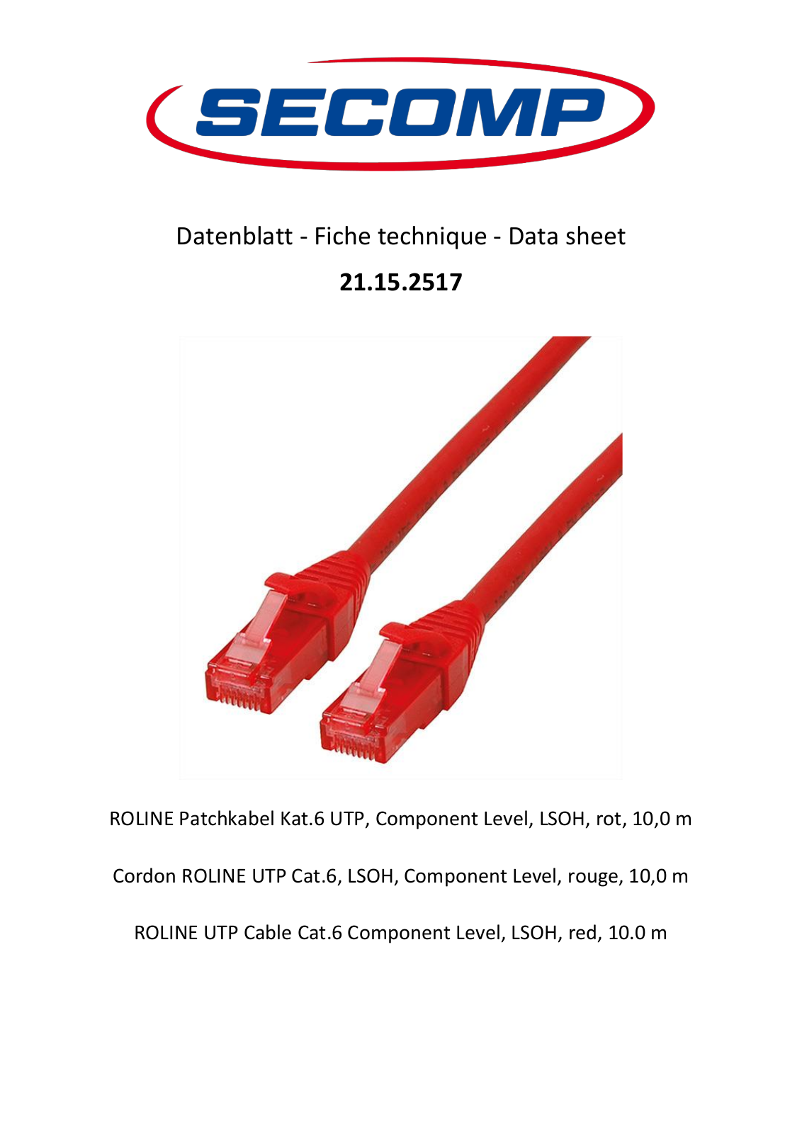 Roline 21.15.2517 User Manual