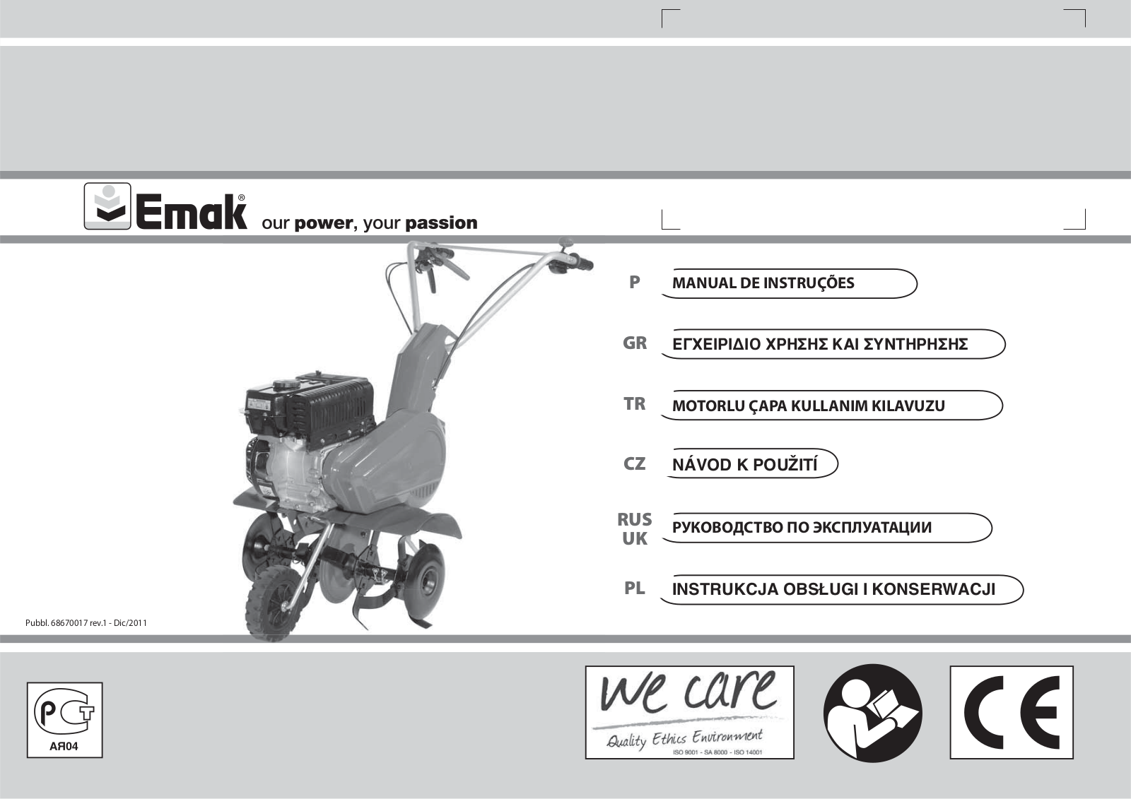 Efco MZ 2050 RX User Manual