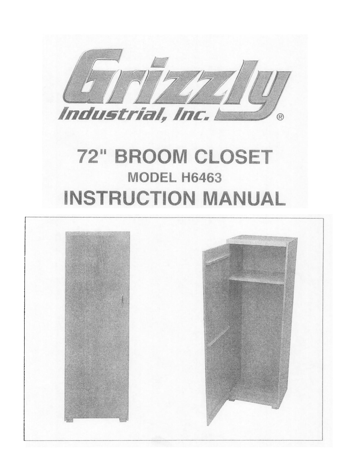 Grizzly H6463 User Manual