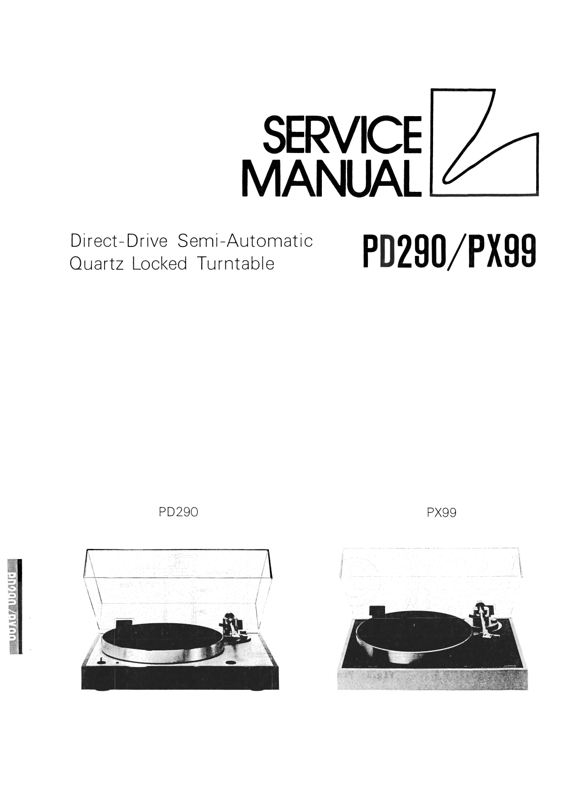 Luxman PD-290 Service Manual