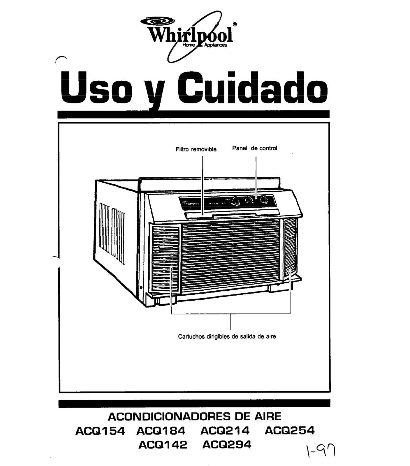 Whirlpool ACQI54, ACQ184, ACQ214, ACQ254, ACQI42 Owner's Manual