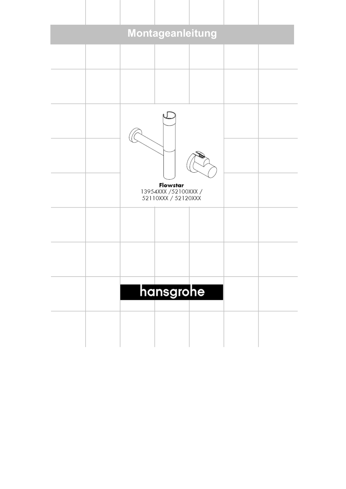 Hansgrohe 52100000, 52120000 User Manual