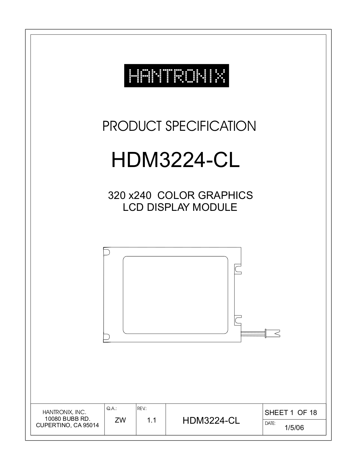 HANTRONIX HDM3224-CL Datasheet