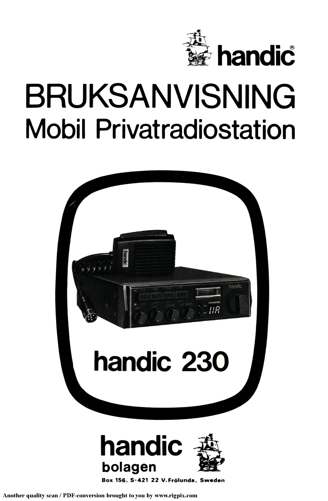 Handic 230 User manual - ManualMachine.com