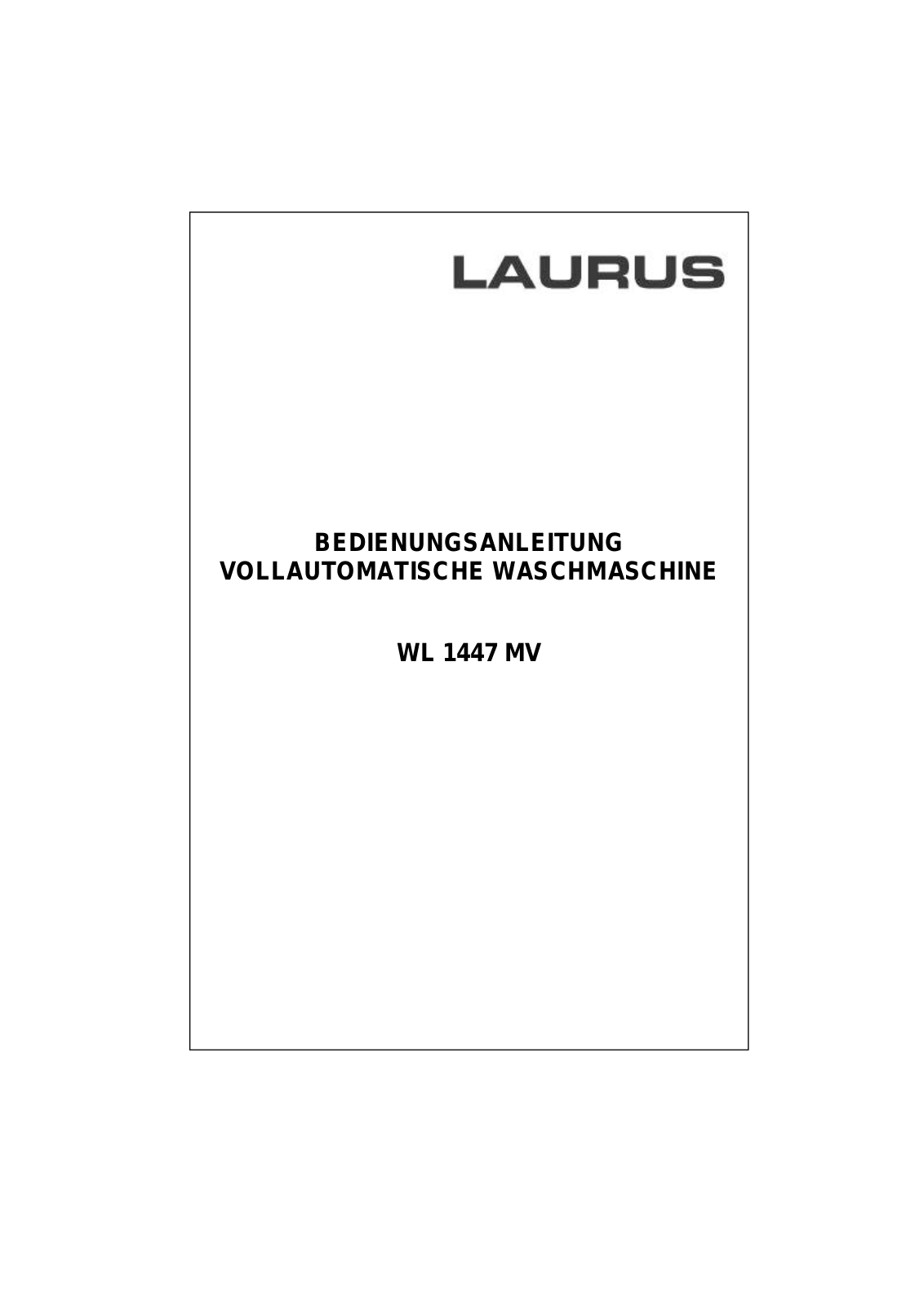 Laurus WL 1447 MV User Manual - ManualMachine.com