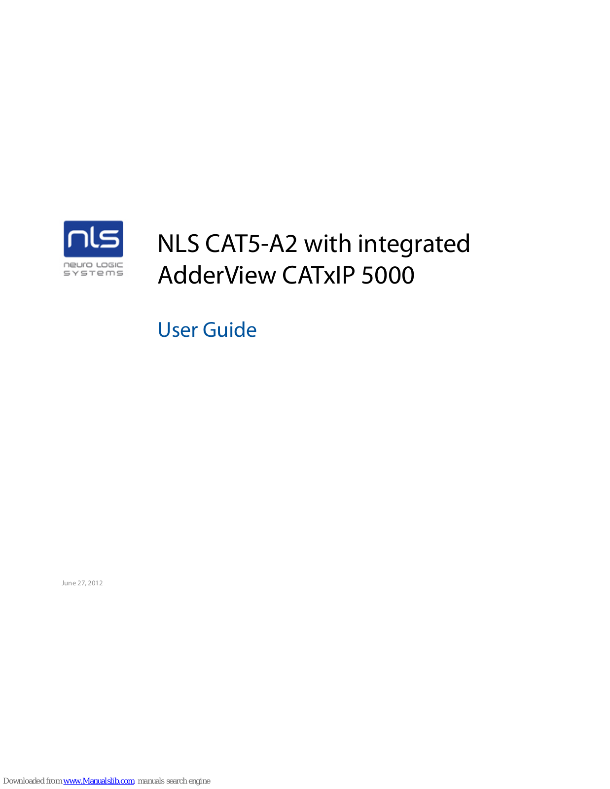 NLS CAT5-A2 User Manual