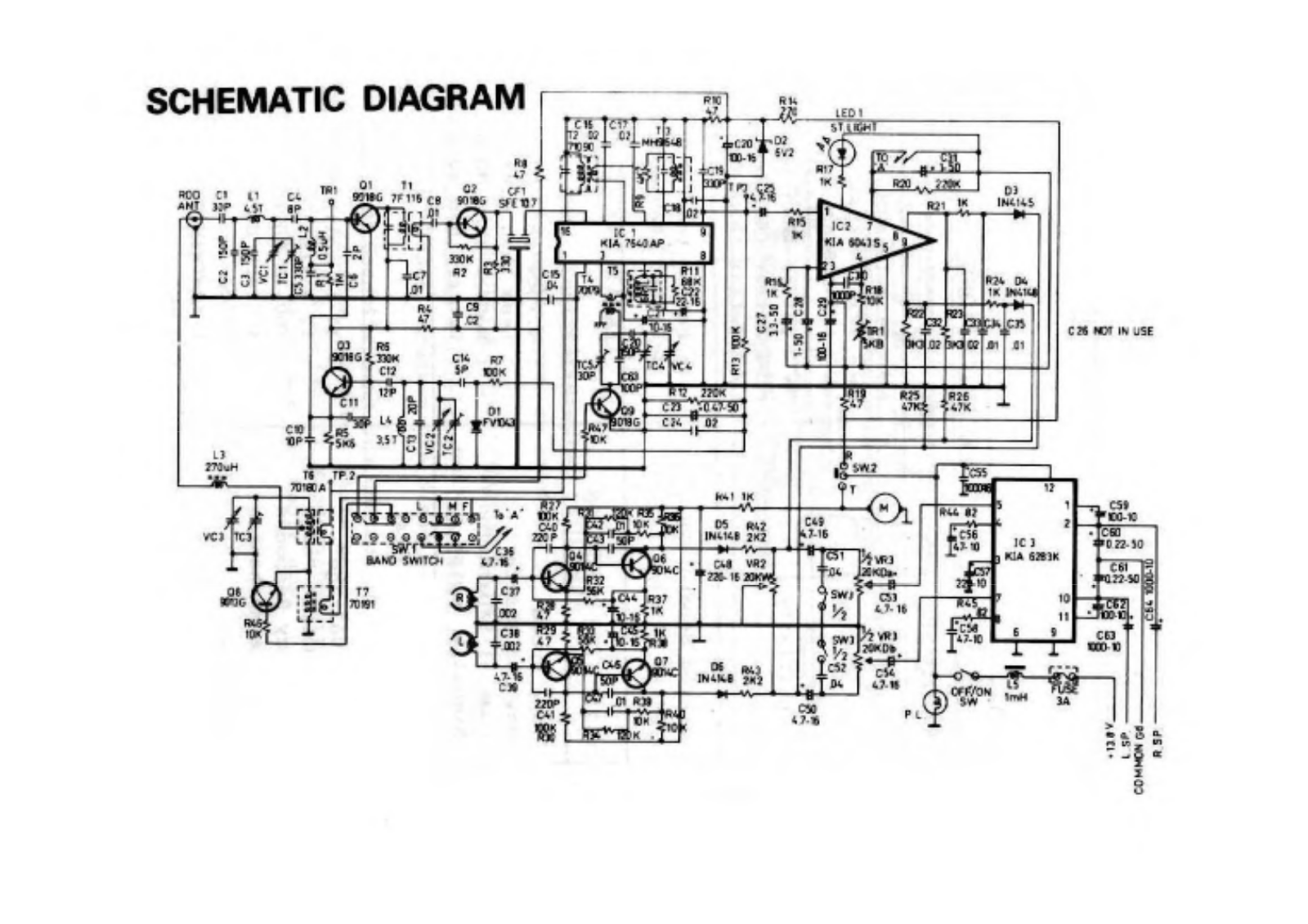 Blaupunkt AR403 Schematics