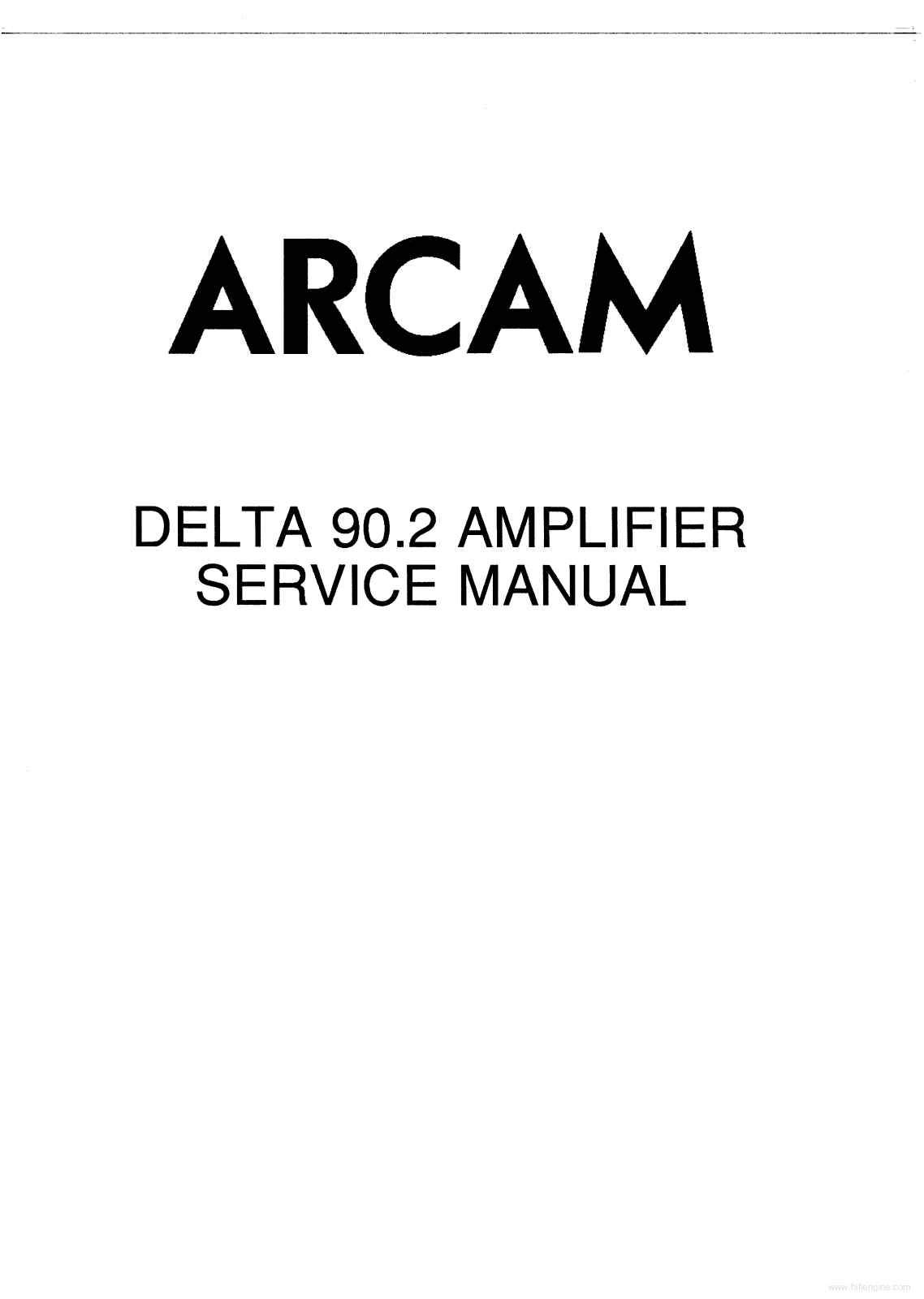 ARCAM Delta 90.2 Service Manual