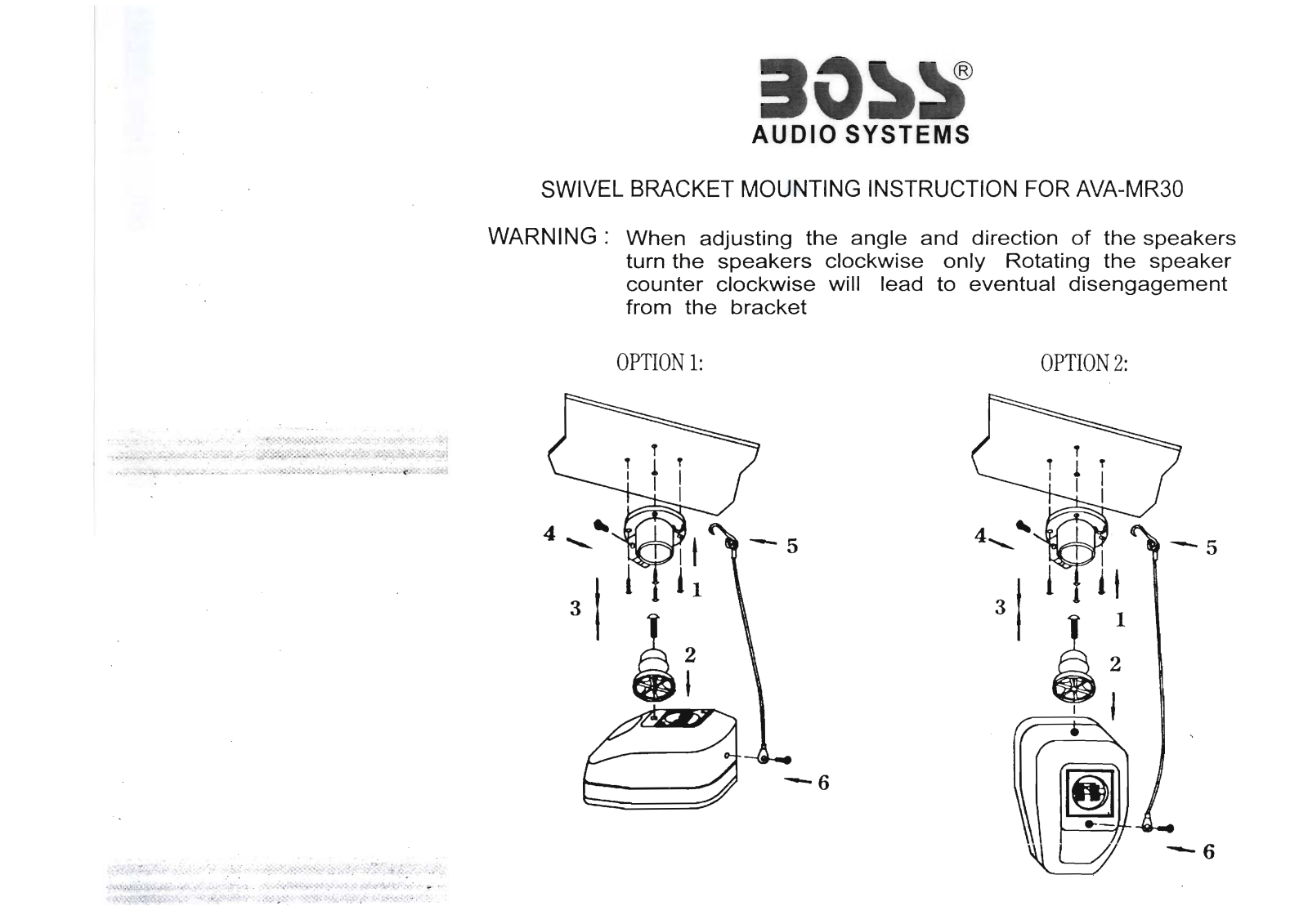 BOSS MR30 User Manual