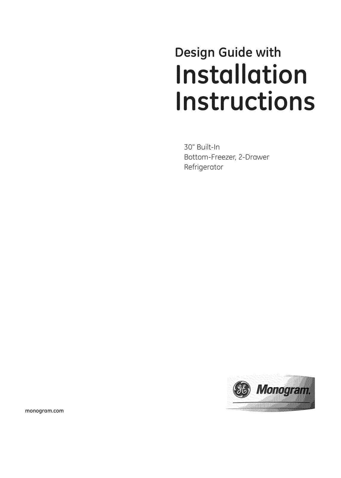 GE ZIC30GNHAII, ZIC30GNNAII, ZIC30GNZAII, ZIC30GNZBII, ZIK30GNHAII Installation Guide - ManualMachine.com