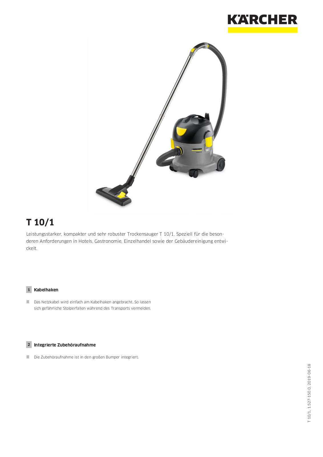 Kärcher T 10-1 User Manual