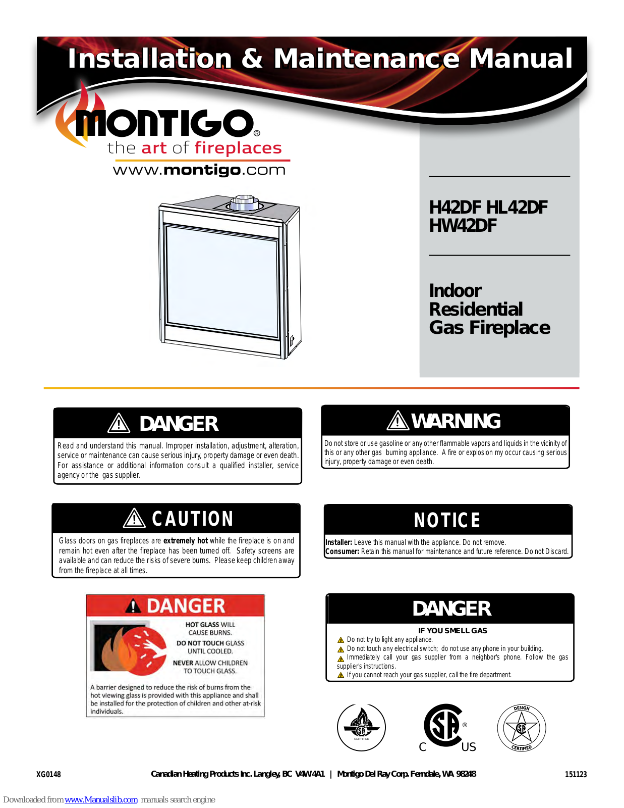 Montigo H42DF, HL42DF, HW42DF Maintance Manual