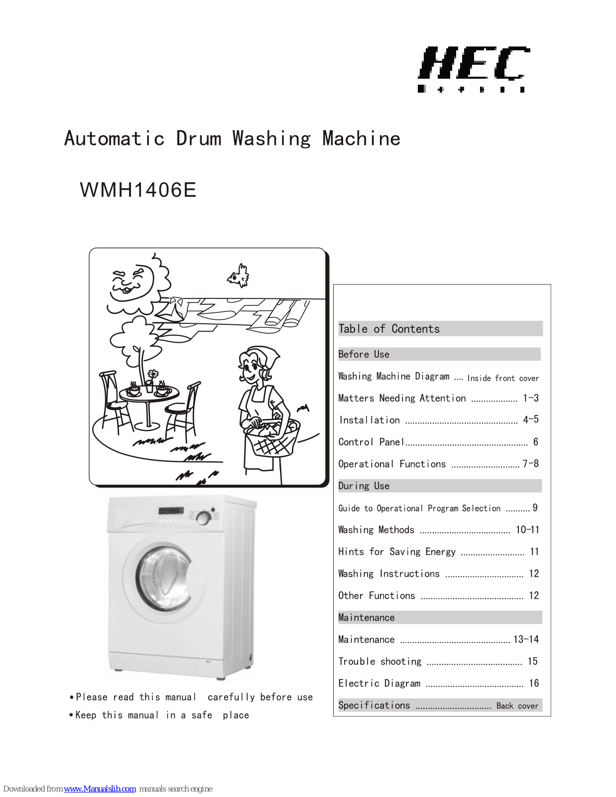 HEC MWH1406E User Manual