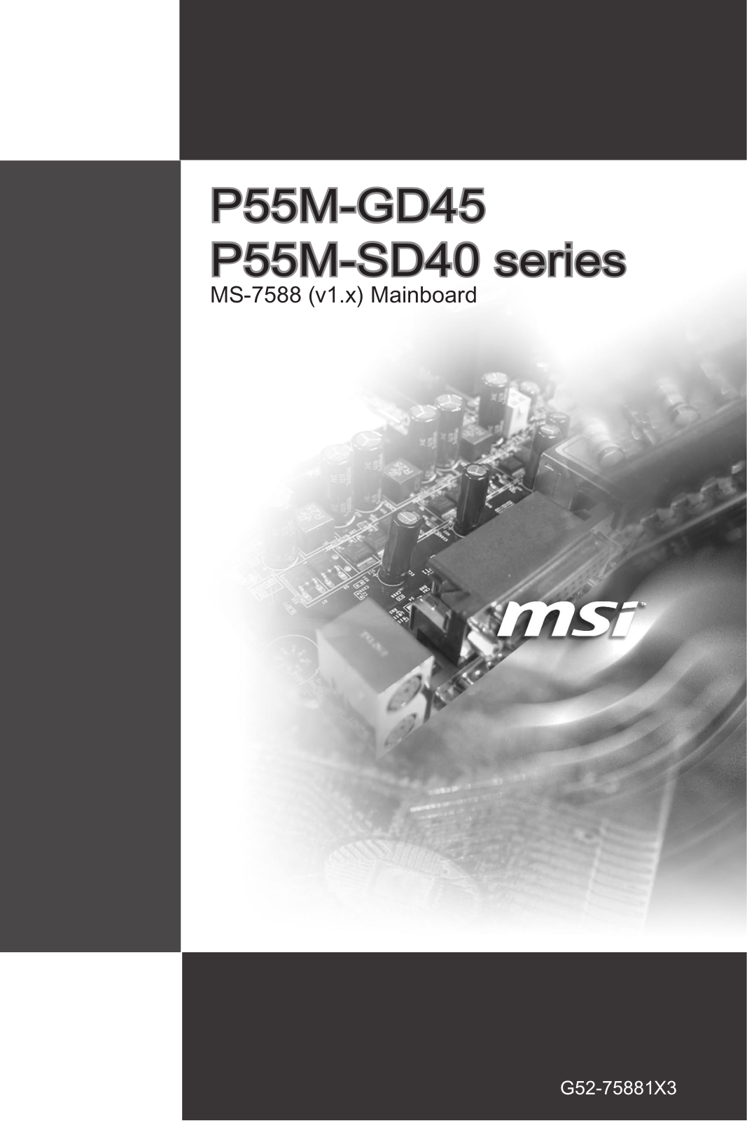 MSI P55M-GD45 User Manual