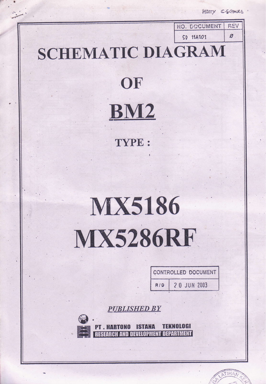 Polytron MX5186, MX5286RF Schematic