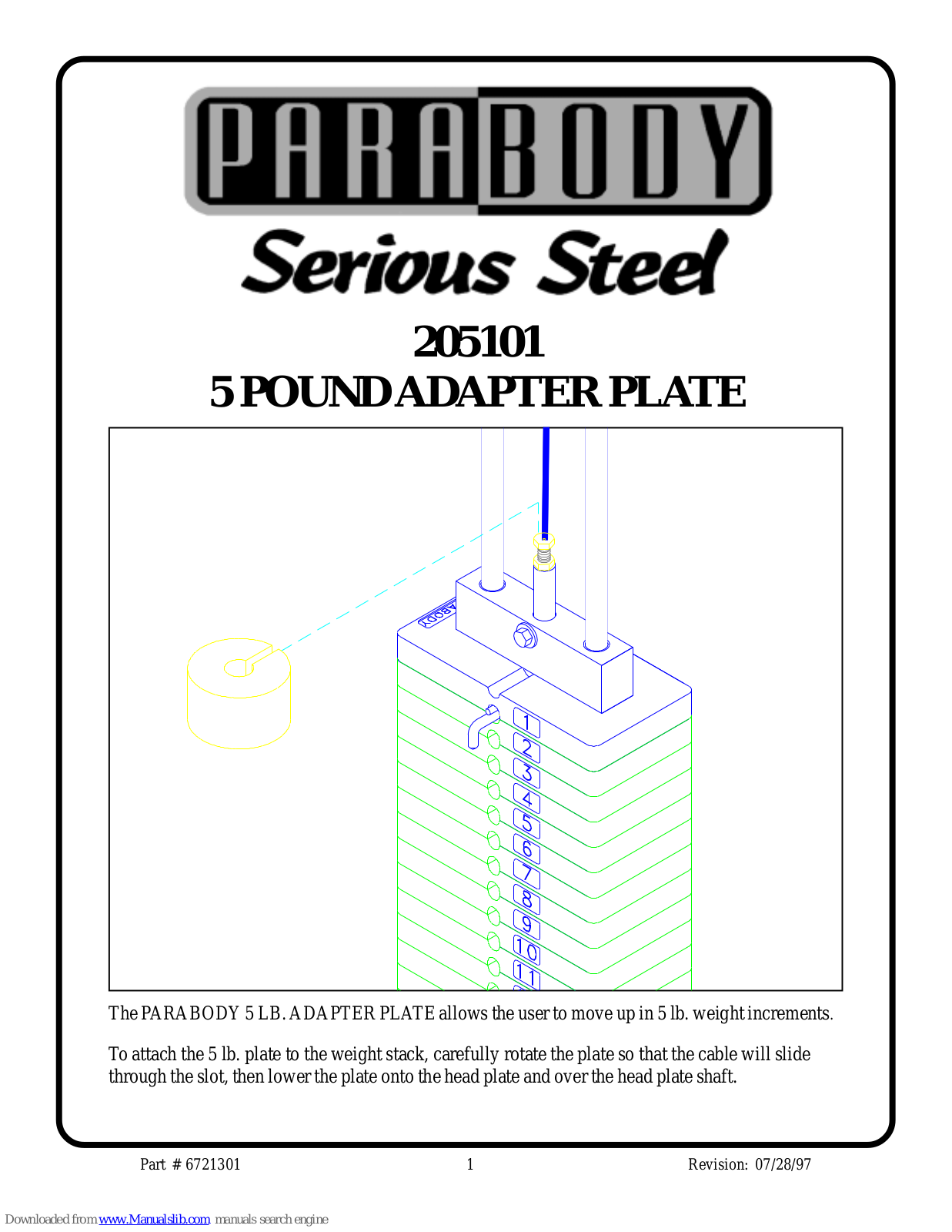 ParaBody 205101, Serious Steel 205101 Assembly  Manual