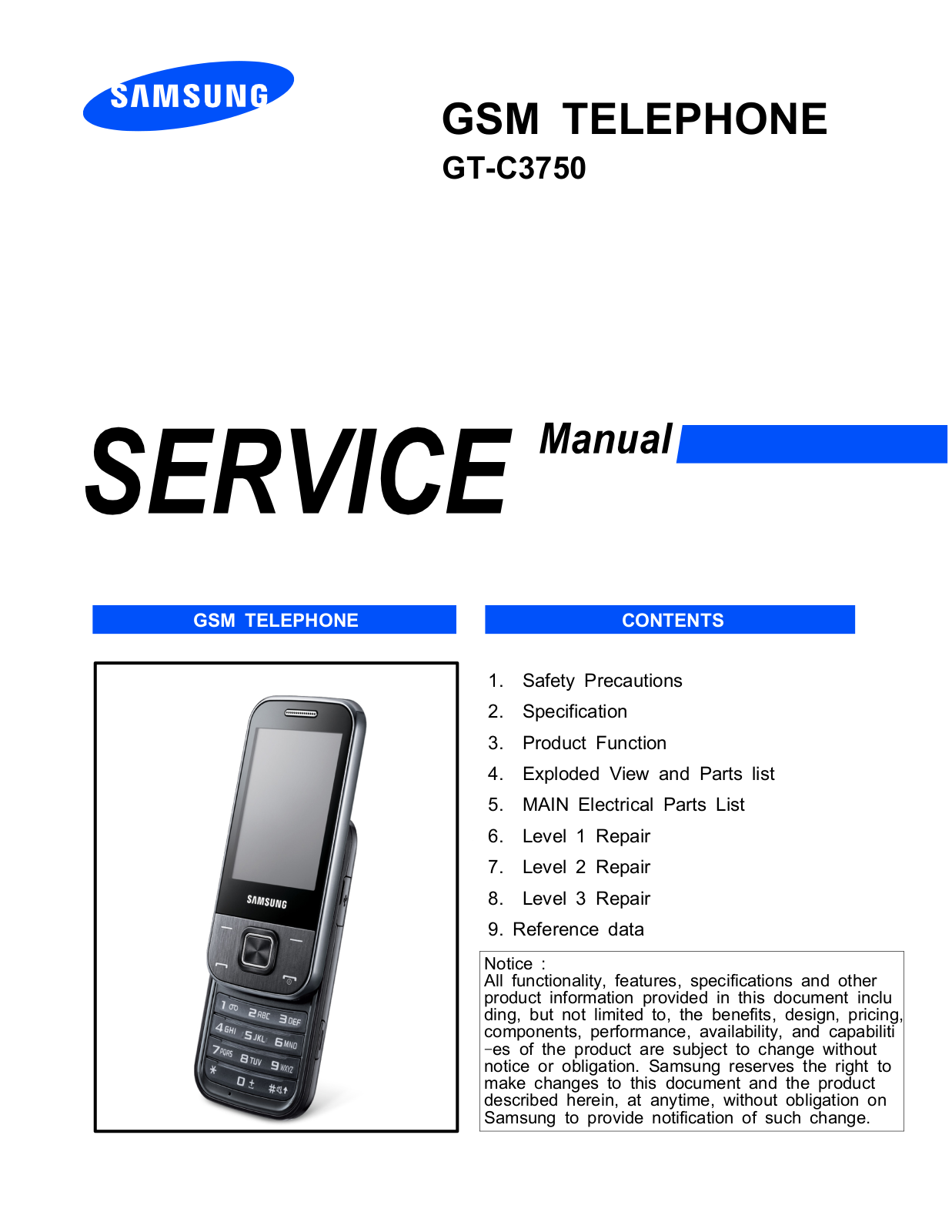 Samsung C3750 Service Manual