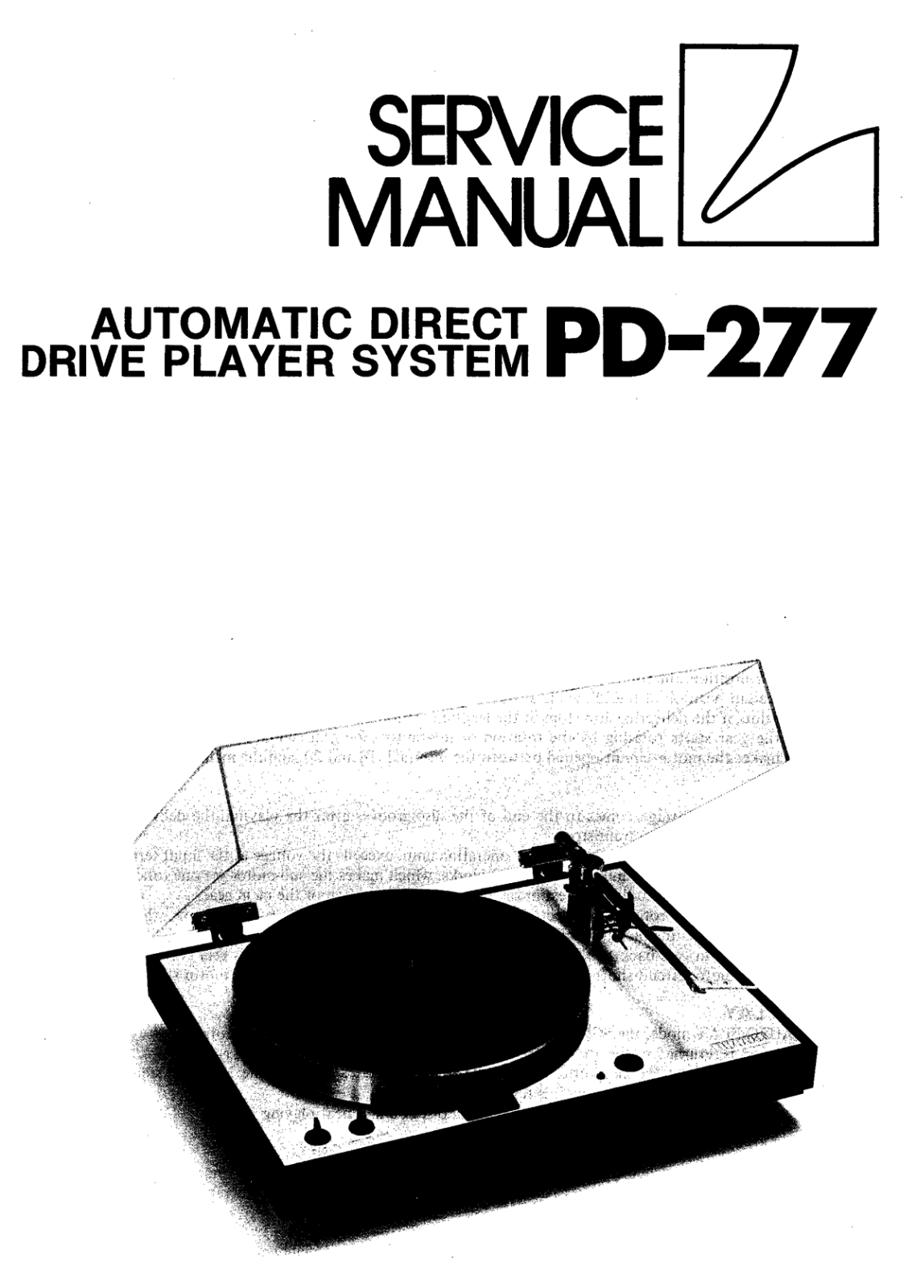 Luxman PD-277-TT Service Manual