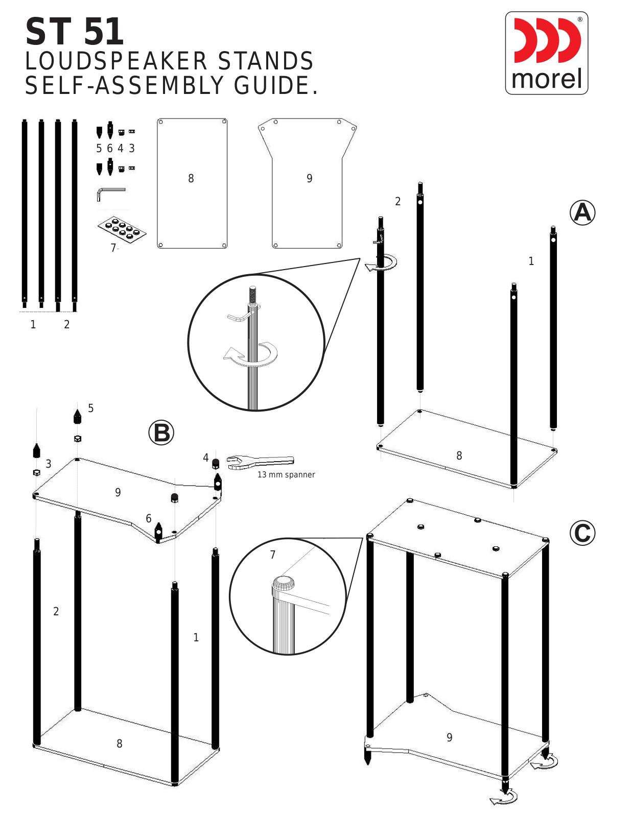 Morel ST-51 Assembly Instruction