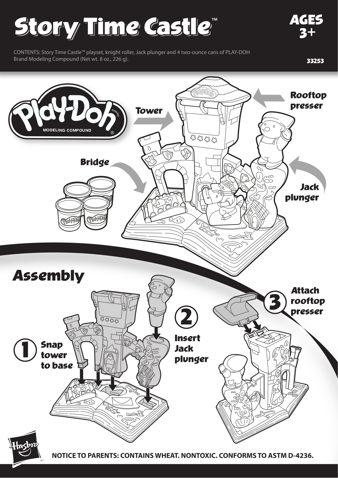 HASBRO Play Doh Story Time Castle User Manual