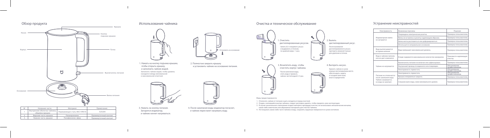 Xiaomi Mi Electric Kettle User Manual