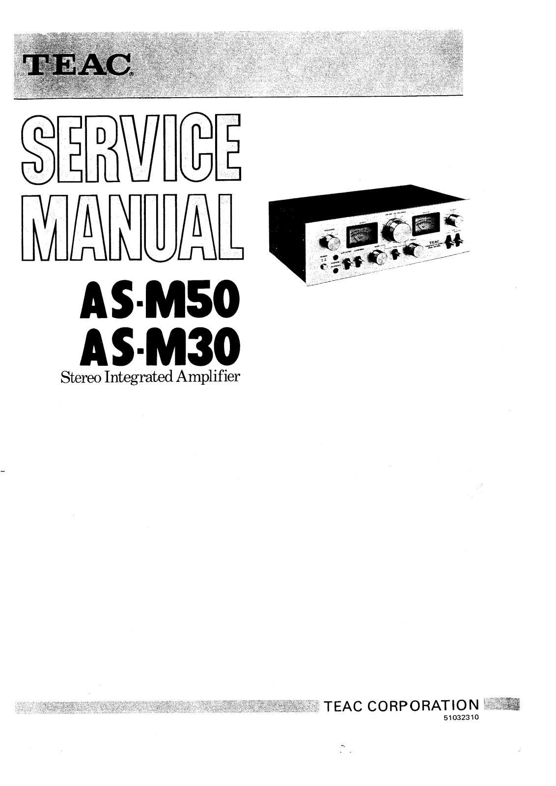 TEAC ASM-30, ASM-50 Service manual