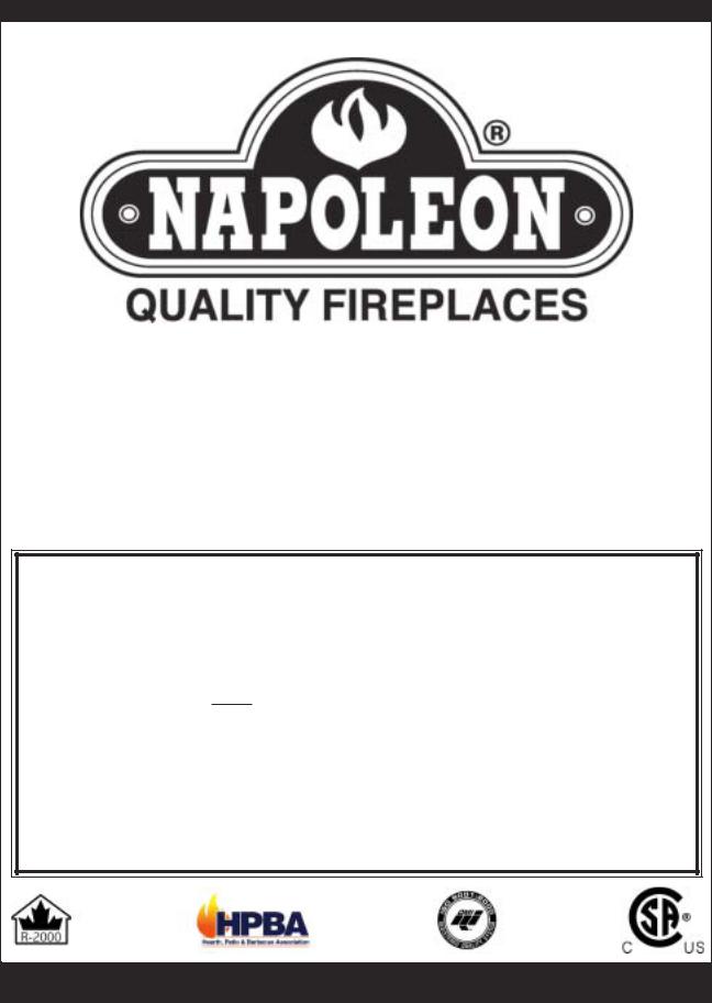 Napoleon Fireplaces GI3016-N, GI3016-P User Manual
