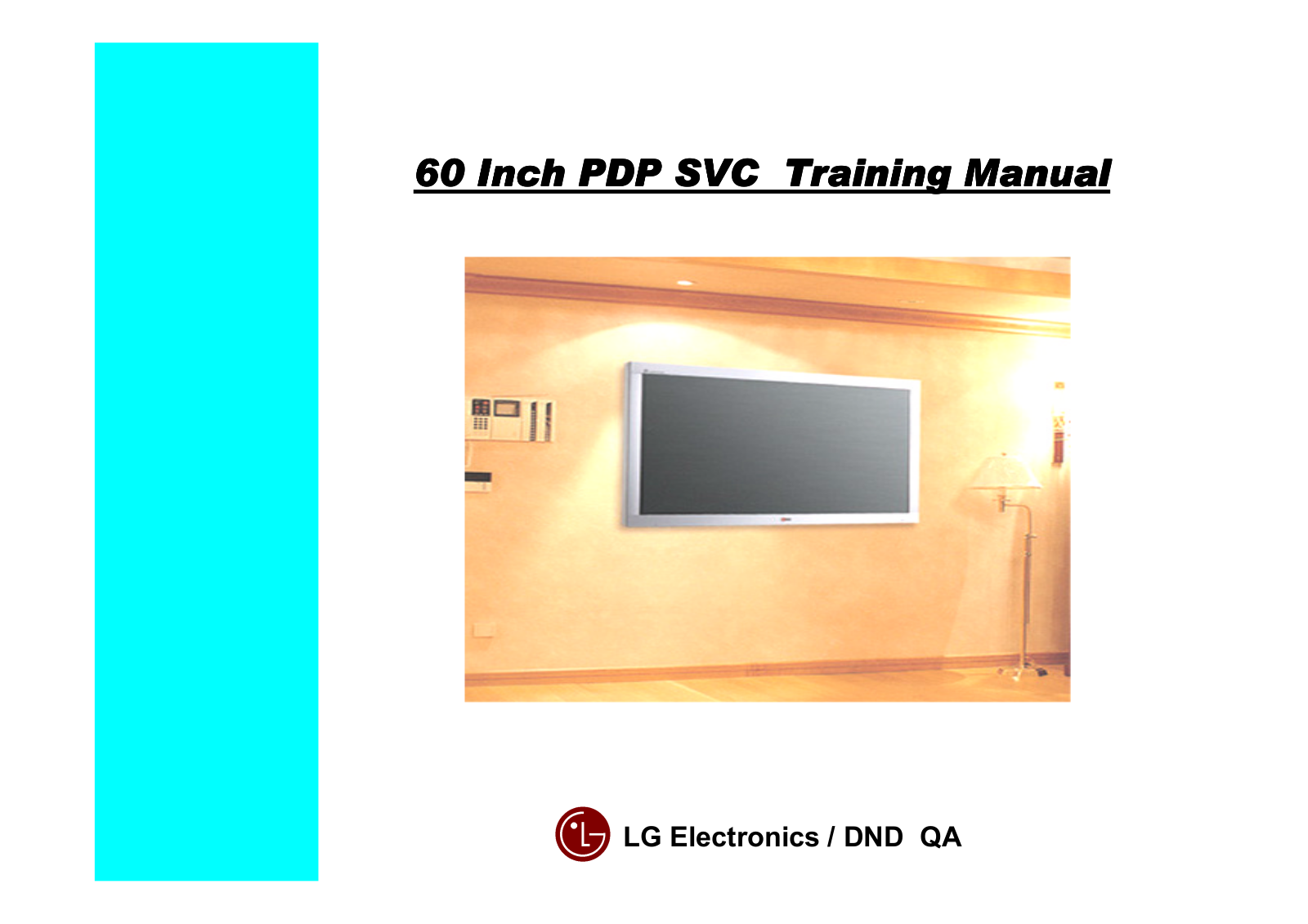 LG 60 Inch PDP SVC Training Manual