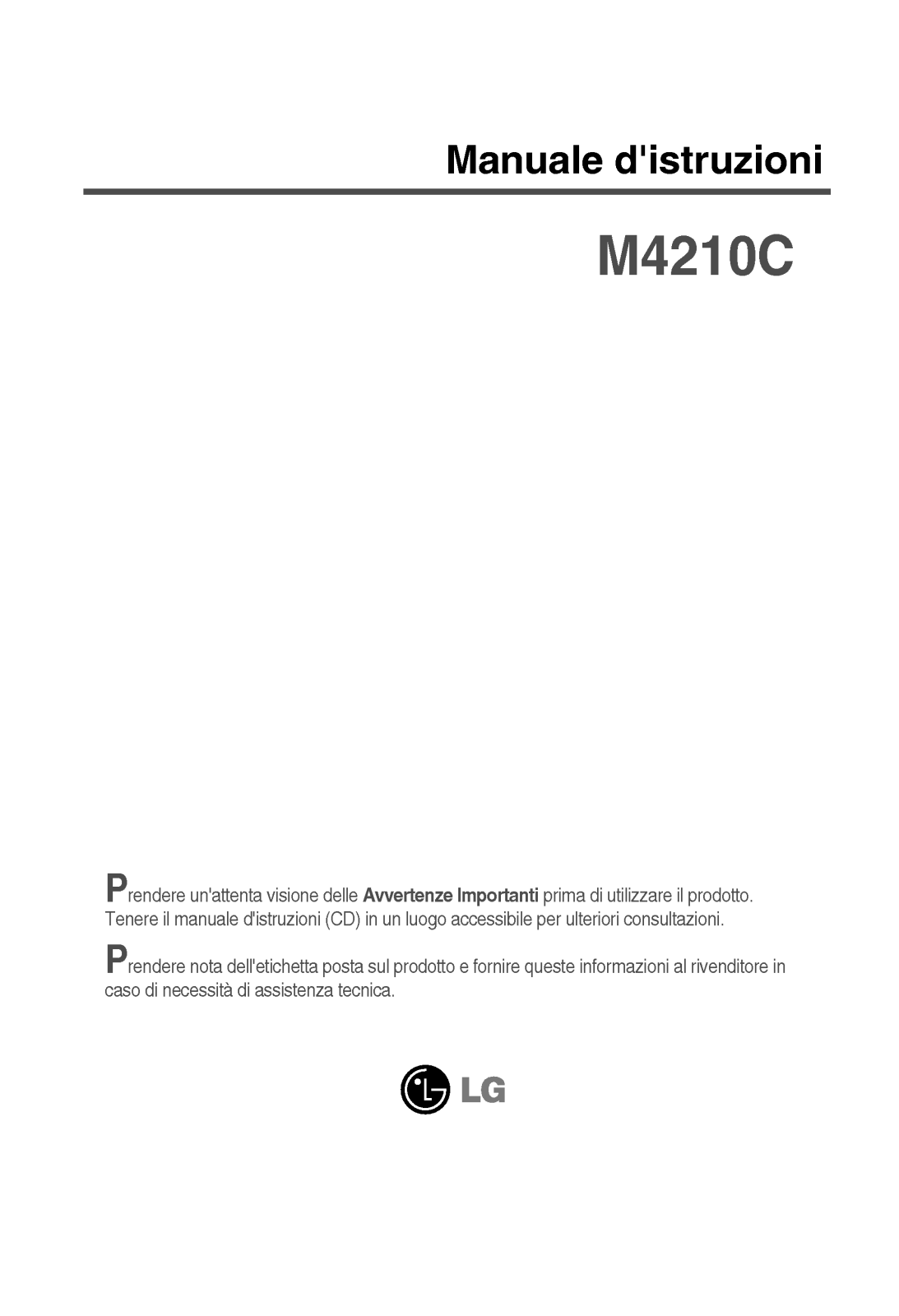 Lg M4210C user Manual