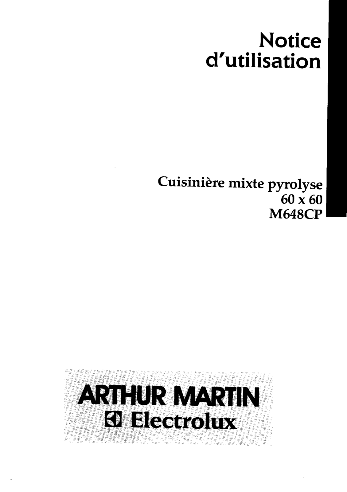 Arthur martin M648CP User Manual