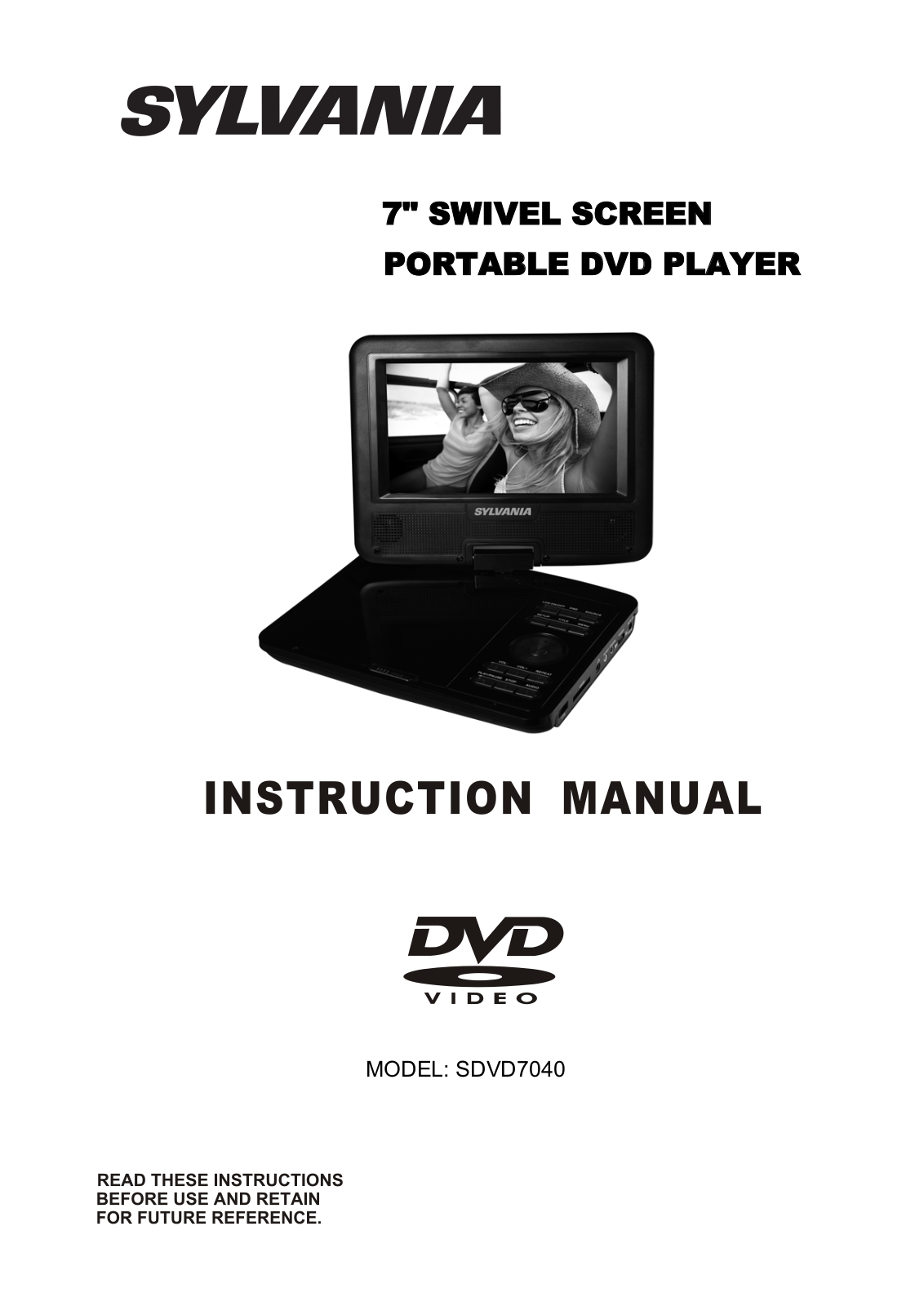 Curtis SDVD7040 User Manual