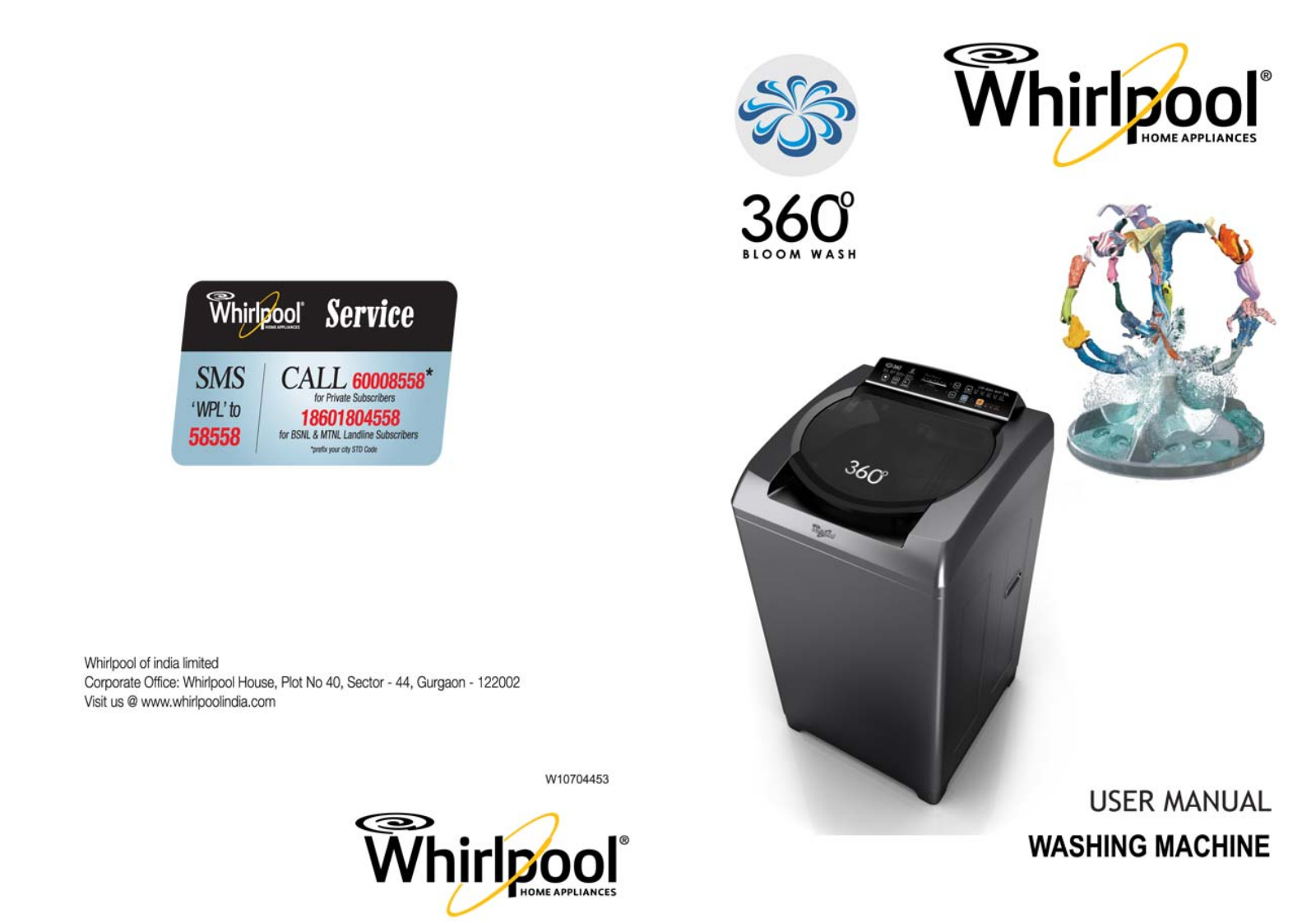 Whirlpool Bloomwash World User Manual