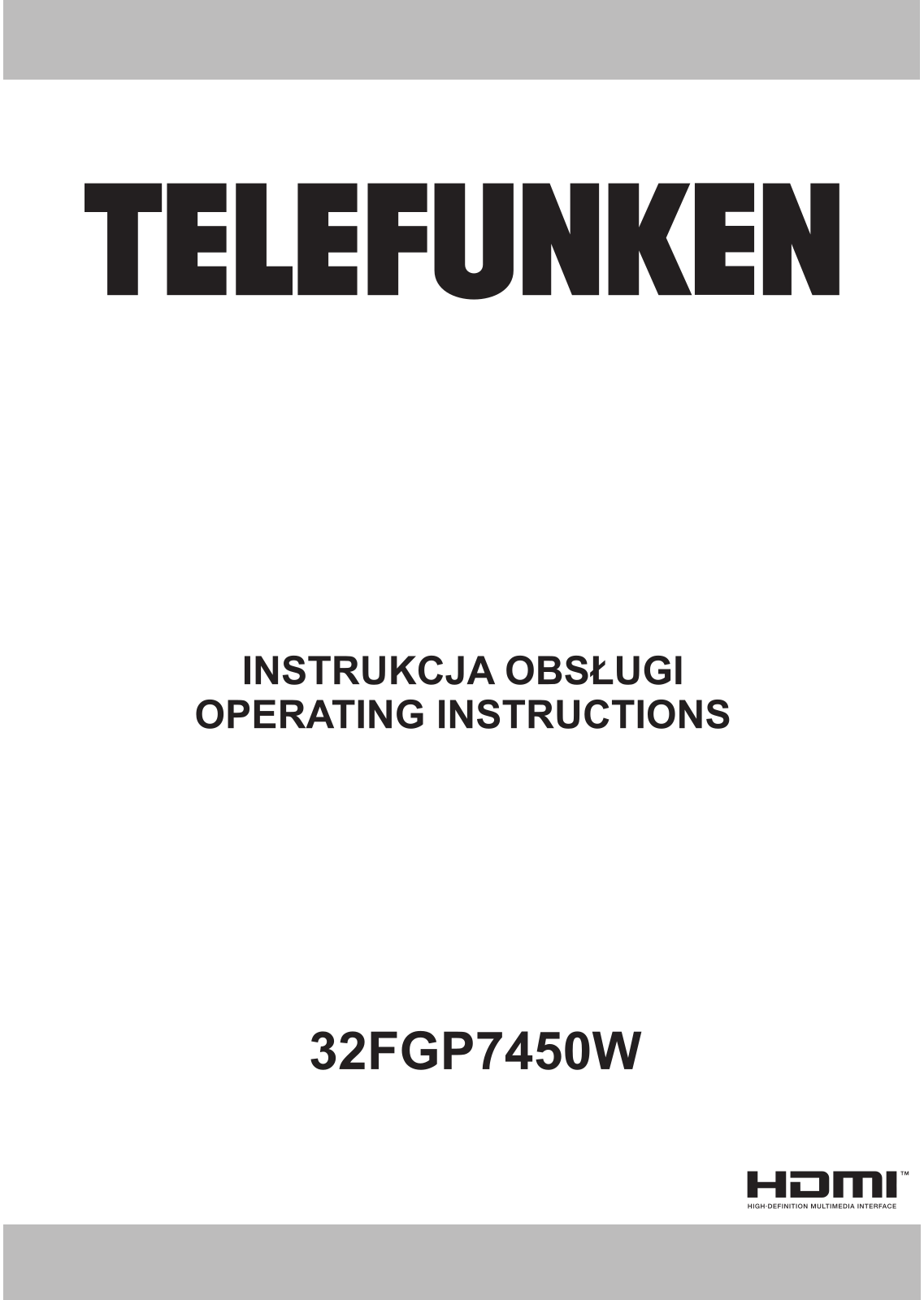 Telefunken 32FGP7450W User guide - ManualMachine.com
