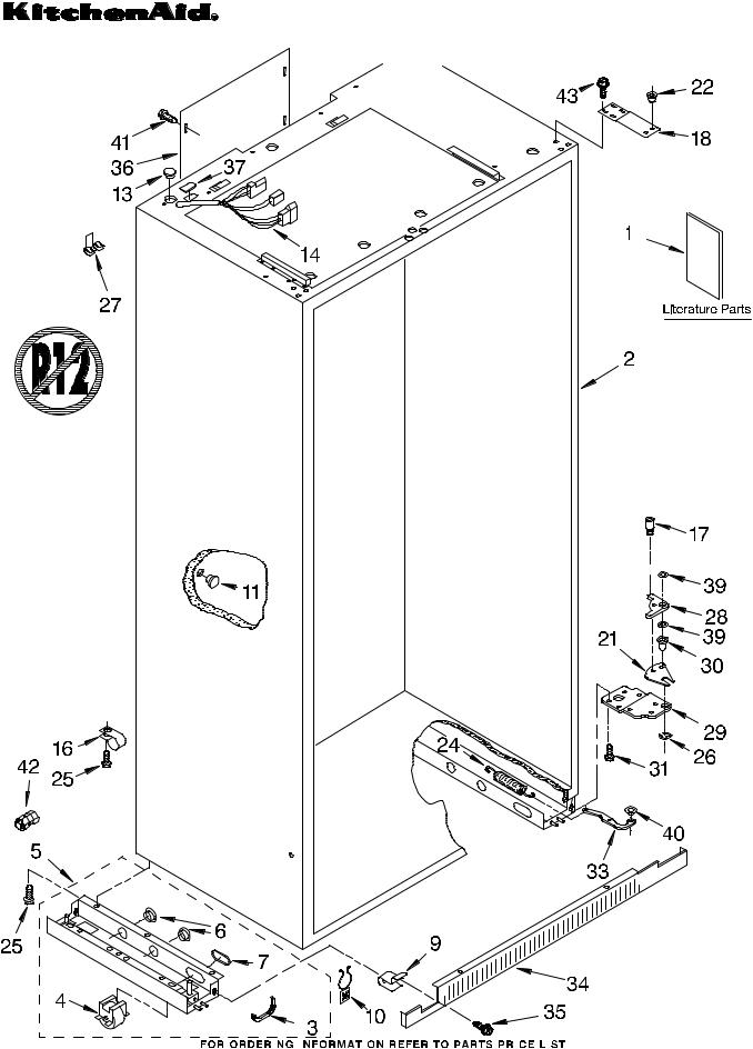 KitchenAid KSSS36MHW00 Parts List