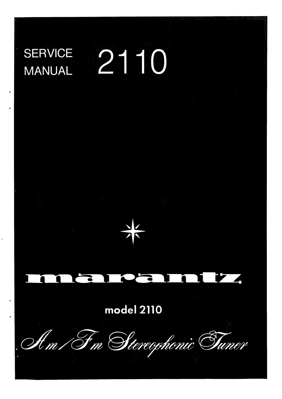 Marantz 2110 Service Manual