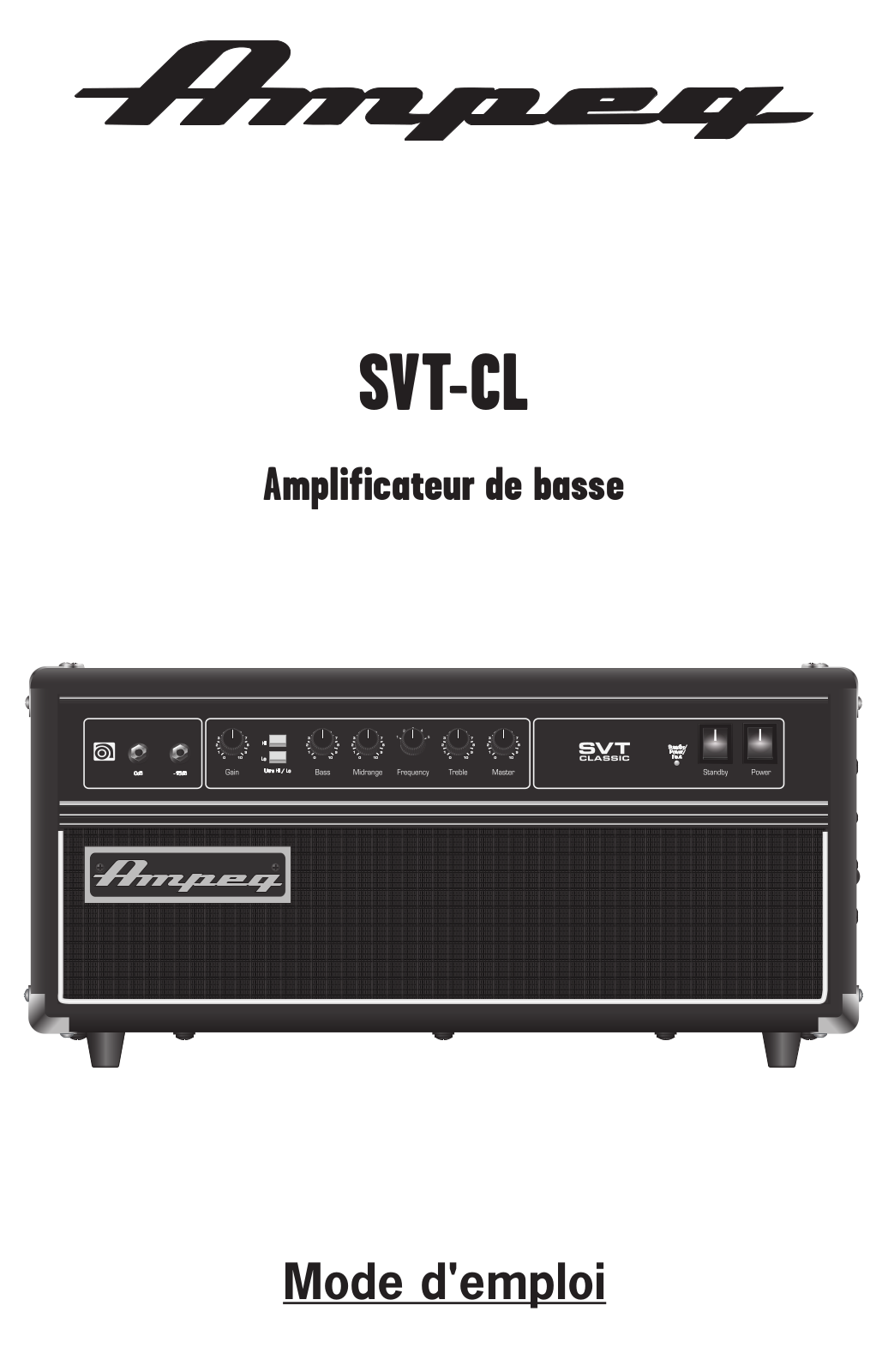 Ampeg SVT-CL User Manual