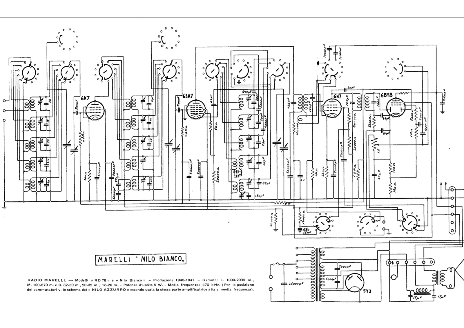 Radiomarelli rd78 schematic