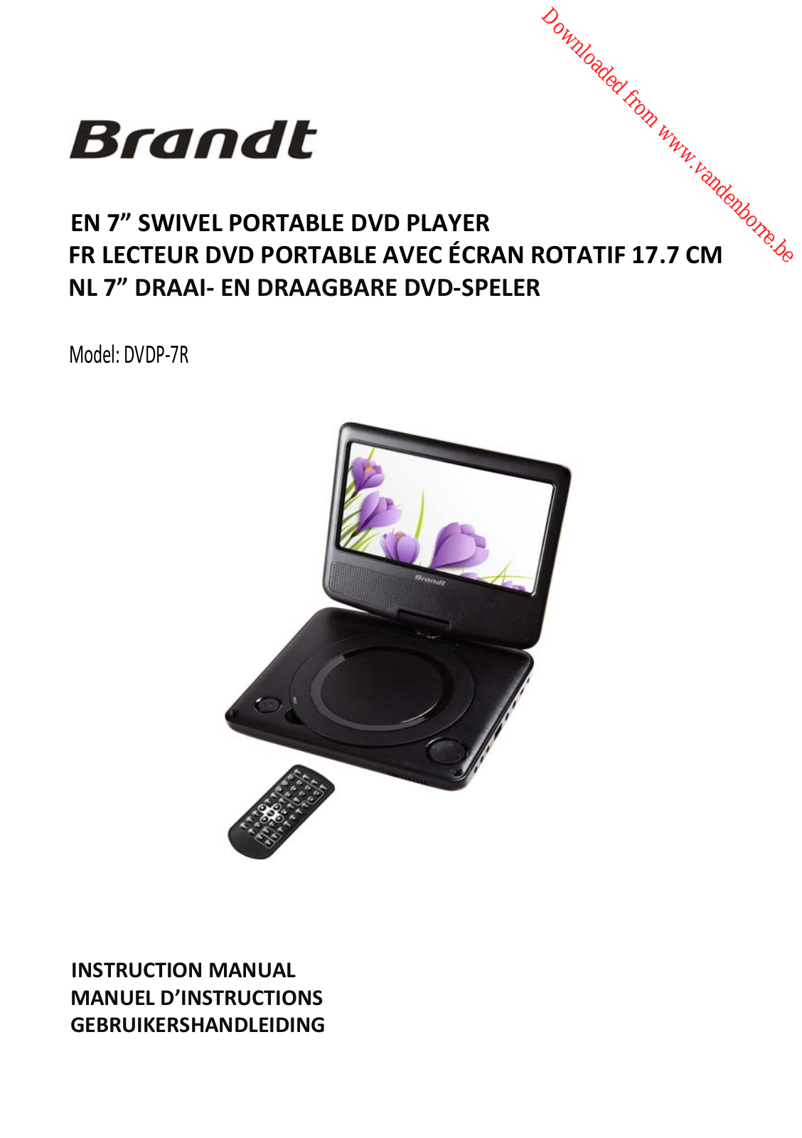 BRANDT DVDP-7R User Manual