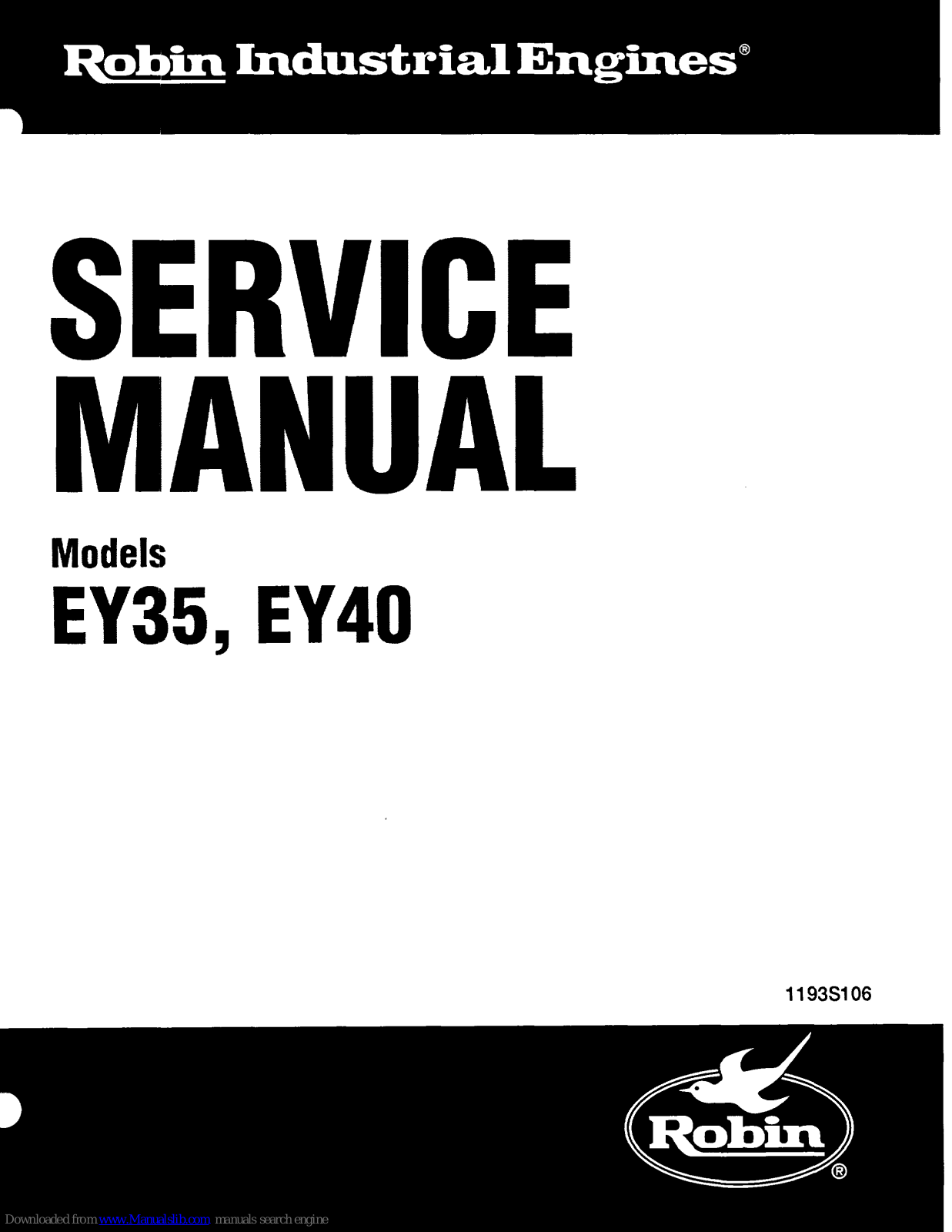 Robin EY35, EY40 Service Manual - ManualMachine.com